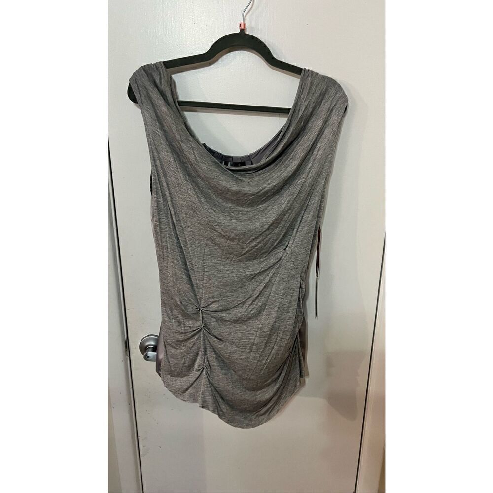 Wilster Gathered Beautiful gray tank blouse new with tags womens size S